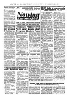 Nowiny Rzeszowskie : organ KW Polskiej Zjednoczonej Partii Robotniczej. 1950, R. 2, nr 325 (25 listopada)