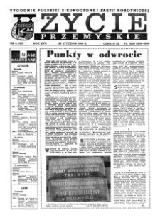 Życie Przemyskie : tygodnik Polskiej Zjednoczonej Partii Robotniczej. 1983, R. 17, nr 4 (787) (26 stycznia)