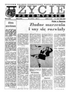 Życie Przemyskie : tygodnik Polskiej Zjednoczonej Partii Robotniczej. 1984, R. 18, nr 9 (844) (29 lutego)