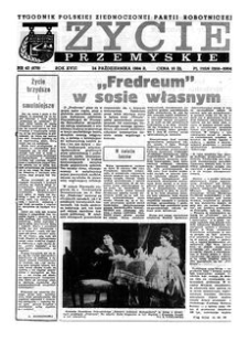 Życie Przemyskie : tygodnik Polskiej Zjednoczonej Partii Robotniczej. 1984, R. 18, nr 43 (878) (24 października)