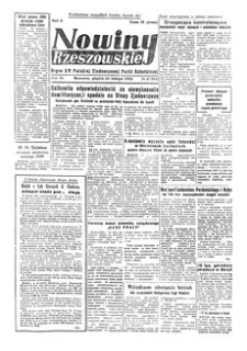 Nowiny Rzeszowskie : organ KW Polskiej Zjednoczonej Partii Robotniczej. 1951, R. 3, nr 47 (16 lutego)