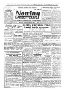 Nowiny Rzeszowskie : organ KW Polskiej Zjednoczonej Partii Robotniczej. 1951, R. 3, nr 55 (24 lutego)