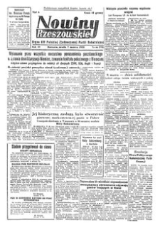 Nowiny Rzeszowskie : organ KW Polskiej Zjednoczonej Partii Robotniczej. 1951, R. 3, nr 66 (7 marca)