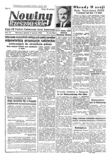Nowiny Rzeszowskie : organ KW Polskiej Zjednoczonej Partii Robotniczej. 1951, R. 3, nr 68 (9 marca)