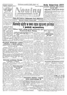 Nowiny Rzeszowskie : organ KW Polskiej Zjednoczonej Partii Robotniczej. 1951, R. 3, nr 72 (13 marca)