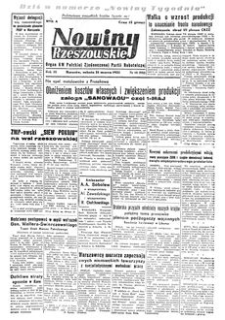 Nowiny Rzeszowskie : organ KW Polskiej Zjednoczonej Partii Robotniczej. 1951, R. 3, nr 88 (31 marca)