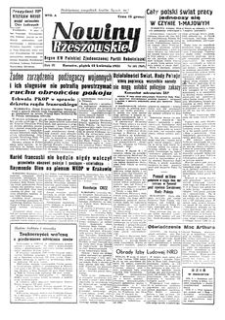 Nowiny Rzeszowskie : organ KW Polskiej Zjednoczonej Partii Robotniczej. 1951, R. 3, nr 101 (13 kwietnia)