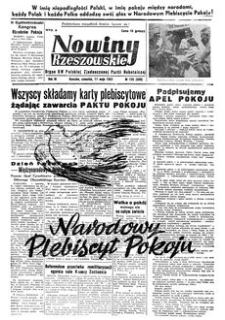 Nowiny Rzeszowskie : organ KW Polskiej Zjednoczonej Partii Robotniczej. 1951, R. 3, nr 135 (17 maja)