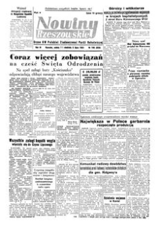 Nowiny Rzeszowskie : organ KW Polskiej Zjednoczonej Partii Robotniczej. 1951, R. 3, nr 186 (7-8 lipca)