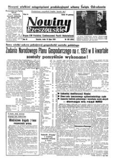 Nowiny Rzeszowskie : organ KW Polskiej Zjednoczonej Partii Robotniczej. 1951, R. 3, nr 195 (18 lipca)