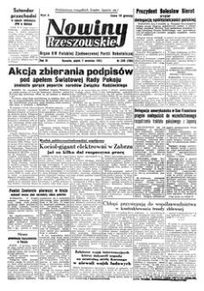 Nowiny Rzeszowskie : organ KW Polskiej Zjednoczonej Partii Robotniczej. 1951, R. 3, nr 239 (7 września)