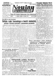 Nowiny Rzeszowskie : organ KW Polskiej Zjednoczonej Partii Robotniczej. 1951, R. 3, nr 244 (13 września)
