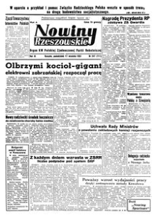 Nowiny Rzeszowskie : organ KW Polskiej Zjednoczonej Partii Robotniczej. 1951, R. 3, nr 247 (17 września)