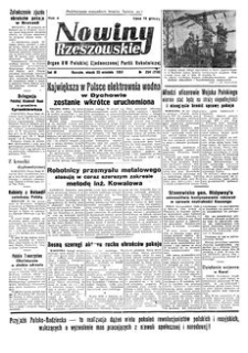 Nowiny Rzeszowskie : organ KW Polskiej Zjednoczonej Partii Robotniczej. 1951, R. 3, nr 254 (25 września)