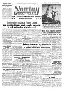 Nowiny Rzeszowskie : organ KW Polskiej Zjednoczonej Partii Robotniczej. 1951, R. 3, nr 257 (28 września)