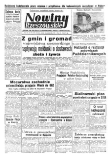 Nowiny Rzeszowskie : organ KW Polskiej Zjednoczonej Partii Robotniczej. 1951, R. 3, nr 278 (23 października)