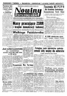 Nowiny Rzeszowskie : organ KW Polskiej Zjednoczonej Partii Robotniczej. 1951, R. 3, nr 288 (3-4 listopada)