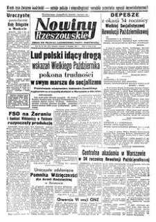 Nowiny Rzeszowskie : organ KW Polskiej Zjednoczonej Partii Robotniczej. 1951, R. 3, nr 292 (8 listopada)