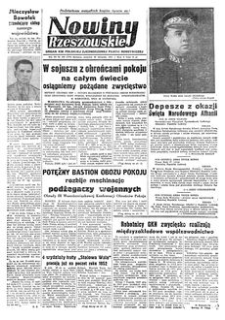 Nowiny Rzeszowskie : organ KW Polskiej Zjednoczonej Partii Robotniczej. 1951, R. 3, nr 310 (29 listopada)