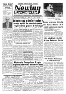 Nowiny Rzeszowskie : organ KW Polskiej Zjednoczonej Partii Robotniczej. 1951, R. 3, nr 315 (5 grudnia)