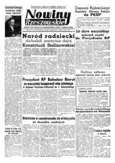 Nowiny Rzeszowskie : organ KW Polskiej Zjednoczonej Partii Robotniczej. 1951, R. 3, nr 316 (6 grudnia)