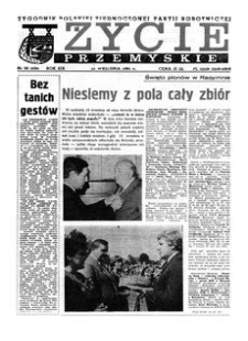 Życie Przemyskie : tygodnik Polskiej Zjednoczonej Partii Robotniczej. 1985, R. 19, nr 39 (926) (25 września)