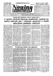 Nowiny Rzeszowskie : organ KW Polskiej Zjednoczonej Partii Robotniczej. 1953, R. 5, nr 5 (5 stycznia)