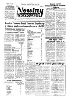 Nowiny Rzeszowskie : organ KW Polskiej Zjednoczonej Partii Robotniczej. 1953, R. 5, nr 26 (29 stycznia)
