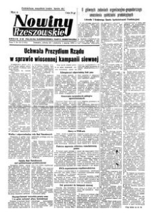Nowiny Rzeszowskie : organ KW Polskiej Zjednoczonej Partii Robotniczej. 1953, R. 5, nr 52 (28 lutego-1 marca)