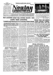 Nowiny Rzeszowskie : organ KW Polskiej Zjednoczonej Partii Robotniczej. 1953, R. 5, nr 70 (21-22 marca)