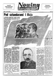 Nowiny Rzeszowskie : organ KW Polskiej Zjednoczonej Partii Robotniczej. 1953, R. 5, nr 104 (1 maja)