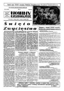 Nowiny Rzeszowskie : organ KW Polskiej Zjednoczonej Partii Robotniczej. 1953, R. 5, nr 266 (7-8 listopada)