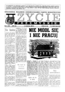 Życie Przemyskie : tygodnik Polskiej Zjednoczonej Partii Robotniczej. 1986, R. 20, nr 11 (950) (12 marca)