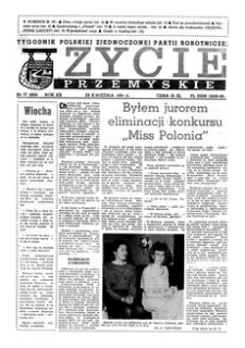 Życie Przemyskie : tygodnik Polskiej Zjednoczonej Partii Robotniczej. 1986, R. 20, nr 17 (956) (23 kwietnia)