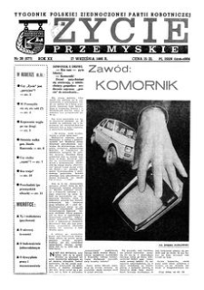Życie Przemyskie : tygodnik Polskiej Zjednoczonej Partii Robotniczej. 1986, R. 20, nr 38 (977) (17 września)