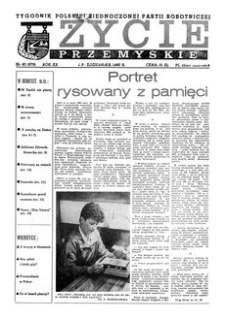 Życie Przemyskie : tygodnik Polskiej Zjednoczonej Partii Robotniczej. 1986, R. 20, nr 40 (979) (1 października)