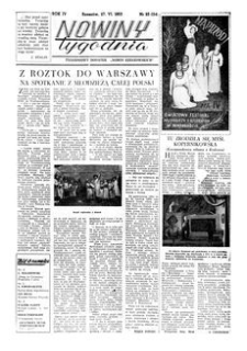 Nowiny Tygodnia : tygodniowy dodatek „Nowin Rzeszowskich”. 1953, R. 4, nr 25 (27 czerwca)