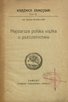Najstarsza polska xiążka o pszczelnictwie