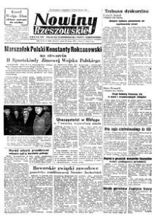 Nowiny Rzeszowskie : organ KW Polskiej Zjednoczonej Partii Robotniczej. 1952, R. 4, nr 37 (12 lutego)