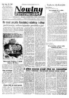 Nowiny Rzeszowskie : organ KW Polskiej Zjednoczonej Partii Robotniczej. 1952, R. 4, nr 45 (21 lutego)
