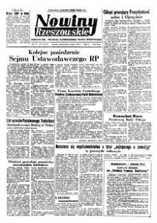 Nowiny Rzeszowskie : organ KW Polskiej Zjednoczonej Partii Robotniczej. 1952, R. 4, nr 78 (31 marca)