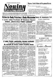 Nowiny Rzeszowskie : organ KW Polskiej Zjednoczonej Partii Robotniczej. 1952, R. 4, nr 94 (19-20 kwietnia)