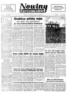 Nowiny Rzeszowskie : organ KW Polskiej Zjednoczonej Partii Robotniczej. 1952, R. 4, nr 124 (24-25 maja)