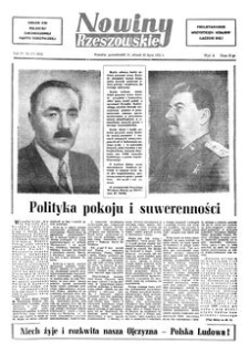 Nowiny Rzeszowskie : organ KW Polskiej Zjednoczonej Partii Robotniczej. 1952, R. 4, nr 173 (21-22 lipca)