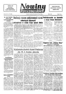 Nowiny Rzeszowskie : organ KW Polskiej Zjednoczonej Partii Robotniczej. 1952, R. 4, nr 177 (26-27 lipca)