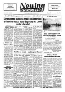 Nowiny Rzeszowskie : organ KW Polskiej Zjednoczonej Partii Robotniczej. 1952, R. 4, nr 178 (28 lipca)