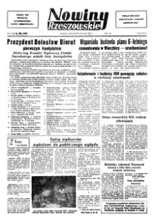 Nowiny Rzeszowskie : organ KW Polskiej Zjednoczonej Partii Robotniczej. 1952, R. 4, nr 229 (25 września)