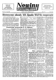 Nowiny Rzeszowskie : organ KW Polskiej Zjednoczonej Partii Robotniczej. 1952, R. 4, nr 239 (7 października)