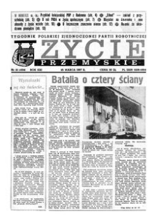 Życie Przemyskie : tygodnik Polskiej Zjednoczonej Partii Robotniczej. 1987, R. 21, nr 12 (1004) (25 marca)