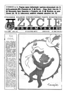 Życie Przemyskie : tygodnik Polskiej Zjednoczonej Partii Robotniczej. 1987, R. 21, nr 17 (1009) (29 kwietnia)
